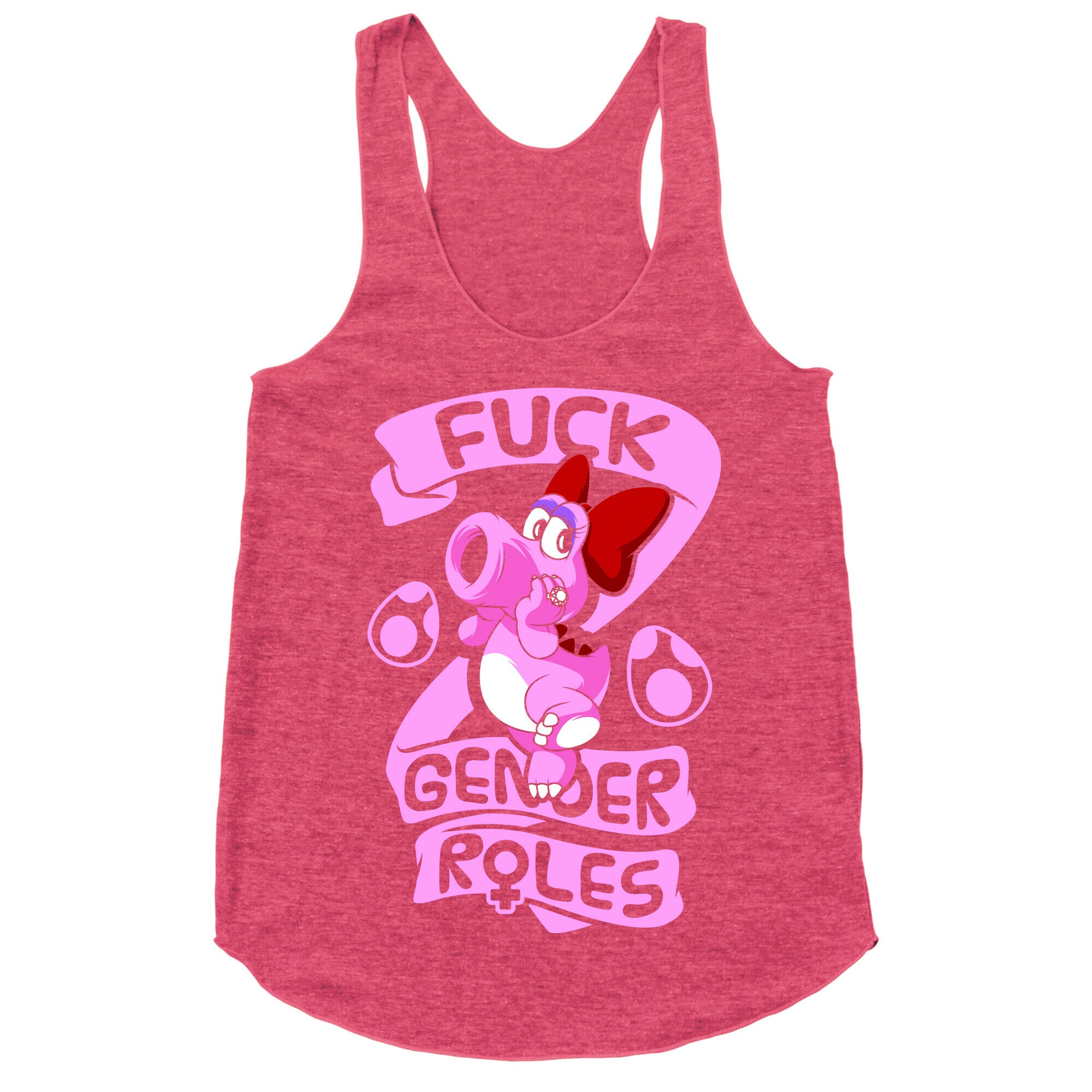 Fuck Gender Roles (Birdo) Racerback Tank
